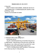 Tìm Hiểu Về Cảng Tân Vũ: Đặc Điểm, Hoạt Động và Kinh Doanh