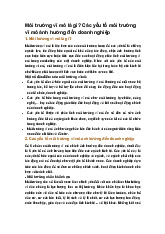 Môi trường vĩ mô là gì? Các yếu tố môi trường vĩ mô ảnh hưởng đến doanh nghiệp