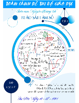 Toàn cảnh hàm số trong đề thi THPT môn Toán của Bộ GD&ĐT (2016 – 2021)