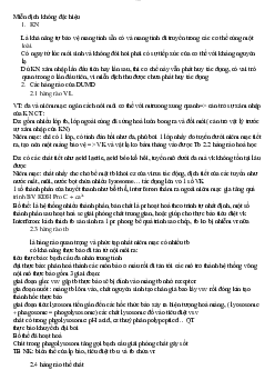 Tổng hợp lý thuyết môn Miễn dịch học