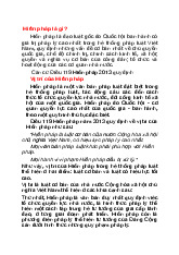 Đề cương môn Luật hiến pháp - Trường Đại học lao động -  xã hội