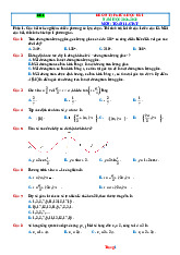 20 Đề Ôn Tập Giữa Kỳ 1 Toán 11 Chân Trời Sáng Tạo 2025-2026 Có Đáp Án