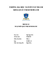 Coffee Studio | Tiểu luận Quản Trị Kinh Doanh