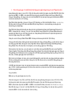 Bài tập môn Kinh tế học về Tóm tắt ngắn gọn 1 vụ thất thoát tín dụng của ngân hàng