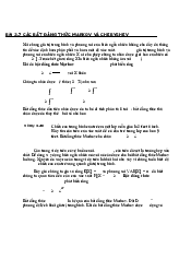 Các bất đẳng thức Markov và Chê bư shep - Xác suất thống kê | Trường Đại học Công nghệ, Đại học Quốc gia Hà Nội