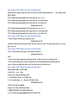 Giải VBT môn Tiếng việt 2 - Bài 22: Tớ là Lê-gô | Kết nối tri thức