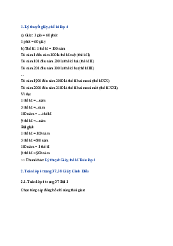 Bài 15: Toán lớp 4 trang 37, 38 Giây Cánh diều