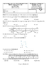 Đề cuối học kì 1 Toán 12 năm 2024 – 2025 trường THPT Marie Curie – TP HCM