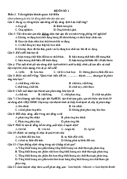 Bộ đề ôn thi giữa kì 1 môn Khoa học tự nhiên 8 sách Kết nối tri thức với cuộc sống