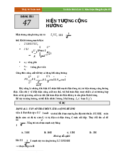 Bài giảng về Hiện tượng cộng hưởng | Đại học Bách khoa Hà Nội