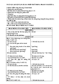 Bài 11 Giáo án buổi 2 Toán 1 | Kết nối tri thức với cuộc sống (HK1)