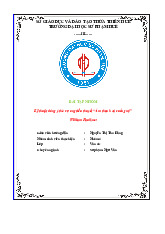 Tiểu luận Kỹ thuật dòng ý thức trong tiểu thuyết âm thanh và cuồng nộ môn Sư phạm ngữ văn Tường Đại học Sư phạm – Đại học Huế.