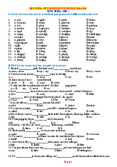 Đề Cương Ôn Tập Cuối Học Kỳ 1 Tiếng Anh 7 Global Success 2025-2026 Có Đáp Án