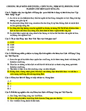 Chương Nhập Môn: Lịch Sử Đảng Cộng Sản Việt Nam - Câu Hỏi Ôn Tập. Môn Lịch sử đảng cộng sản Việt Nam | Đại học Trường Đại học Phenika.