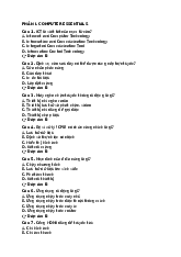 Tổng hợp câu hỏi ôn tập cuối kì