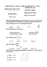 Đề thi Toán cao cấp | Trường Đại học Kinh tế – Luật, Đại học Quốc gia Thành phố Hồ Chí Minh