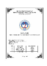 Bài tập lớn: Phân Tích Chi Tiêu và Phân Phối Dữ Liệu | Thống kê trong kinh tế và kinh doanh | Trường Đại học Kinh tế Quốc dân