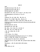 Đáp án bài tập ôn tập | Kinh tế vĩ mô 2 | Đại học Nông Lâm Thành phố Hồ Chí Minh