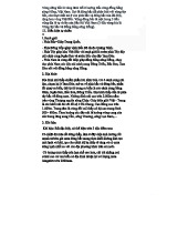 VH-ĐÔNG-BẮC - Tóm tắt Đặc Điểm Tự Nhiên và Kinh Tế Vùng Đông Bắc