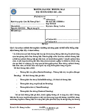 Bài kiểm tra số 1 Quản Trị Thương Hiệu | Đại học Thương Mại