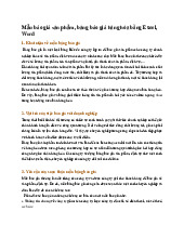 Mẫu báo giá sản phẩm, bảng báo giá hàng hóa bằng Excel, Word