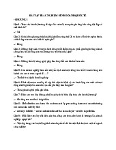 Bài tập Môn Kinh doanh quốc tế | Đại học Kinh tế và Quản trị kinh doanh, Đại học Thái Nguyên