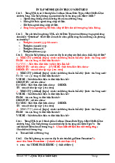 Diễn tập miễn hệ quản trị cơ sở dữ liệu môn Quản trị kinh doanh | Trường Đại học Kinh doanh và Công nghệ Hà Nội