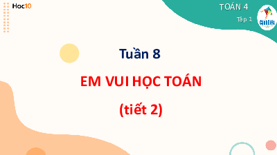 Bài giảng điện tử môn Toán 4 | Tiết 40 - Em vui học toán (tiết 2) | Cánh diều