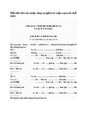 Mẫu biên bản xác nhận công nợ (giấy xác nhận nợ) mới nhất 2024