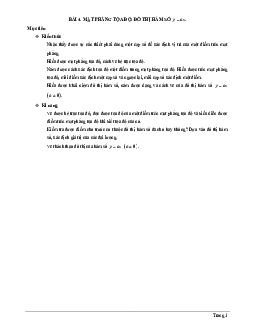 Chuyên đề mặt phẳng tọa độ, đồ thị hàm số y = ax (a khác 0)