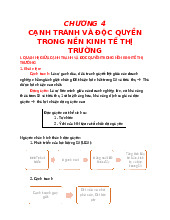 Cạnh tranh và độc quyền trong nền kinh tế thị trường | Kinh tế chính trị Mác - Lênin | Đại học Tôn Đức Thắng