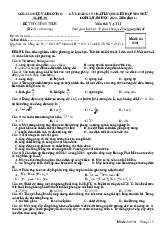 Đề thi thử tốt nghiệp THPT 2025 môn Vật lí đợt 1 Sở GD&ĐT Nghệ An
