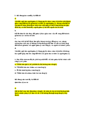 Câu hỏi ôn tập hết học phân môn Quản trị Kinh doanh | Đại học Văn Lang