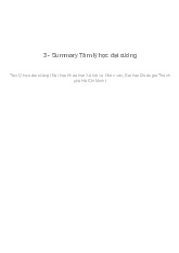 Đề cương môn Tâm lý học đại cương - Trường Đại học Khoa học xã hội và nhân văn , đại học quốc gia thành phố hồ chí minh