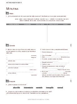 Prueba 3. Mi rutina | Spanish Linguistic and Literature | Đại học Khoa học Xã hội và Nhân văn, Đại học Quốc gia Thành phố HCM