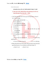 Đề cương môn kinh tế vi mô- Trường Đại học bách khoa - Đại học đà nẵng.