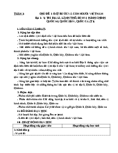 Kế hoạch bài dạy Bài 1: Vị trí địa lí, lãnh thổ, đơn vị hành chính quốc kì, quốc huy, quốc ca (tiết 1) môn Lịch sử & Địa lí lớp 5