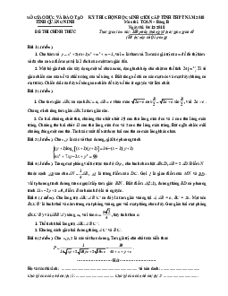 Đề thi chọn HSG Toán cấp tỉnh THPT năm 2018 sở GD và ĐT Quảng Ninh (Bảng B)