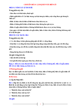 Chuyên đề làm quen với biến cố Toán 7