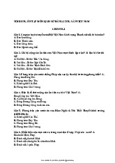 Câu hỏi ôn tập LSĐ. Trường Đại học Nguyễn Tất Thành