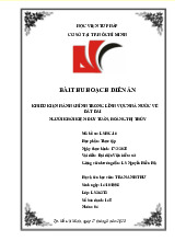 Bài Thu Hoạch Diễn Án Khiếu Nại Hành Chính Về Đất Đai | Môn Luật đất đai - Học viện Tư pháp