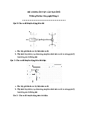 Đề cương ôn tập môn Cấu tạo ô tô | Đại học Công nghệ Đông Á