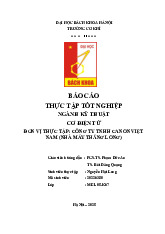Báo cáo thực tập tốt nghiệp môn Kỹ thuật cơ điện tử | Trường Đại học Bách Khoa Hà Nội