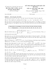 Đề chọn học sinh giỏi Toán 11 năm 2025 – 2026 trường THPT Đồng Quan – Hà Nội