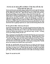 Giá trị tư tưởng Hồ Chí Minh về đại đoàn kết dân tộc trong thời đại mới | Môn Tư tưởng Hồ Chí Minh - Đại học Kinh Tế Quốc Dân