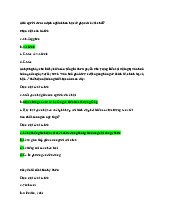 Bài trắc nghiệm  môn Triết học Mác - Lênin | Trường đại học Mở Hà Nội