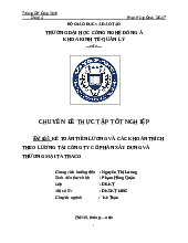 Báo cáo Đề tài: Kế toán tiền lương và các khoản trích theo lương tại Công ty Cổ phần Xây dựng và Thương mại Tatraco | Báo cáo Thực tập tốt nghiệp | Trường Đại học Công nghệ Đông Á