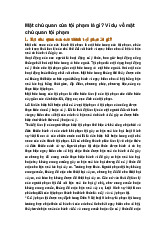 Mặt chủ quan của tội phạm là gì? Ví dụ về mặt chủ quan tội phạm