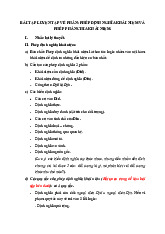 Bài tập phép định nghĩa khái niệm và phép phân chia khái niệm | Trường Đại học Luật, Đại học Quốc gia Hà Nội