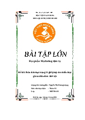 Phân tích Thực trạng và giải pháp cho chiến lược giá của Bamboo Airways | Bài tập lớn môn Marketing dịch vụ